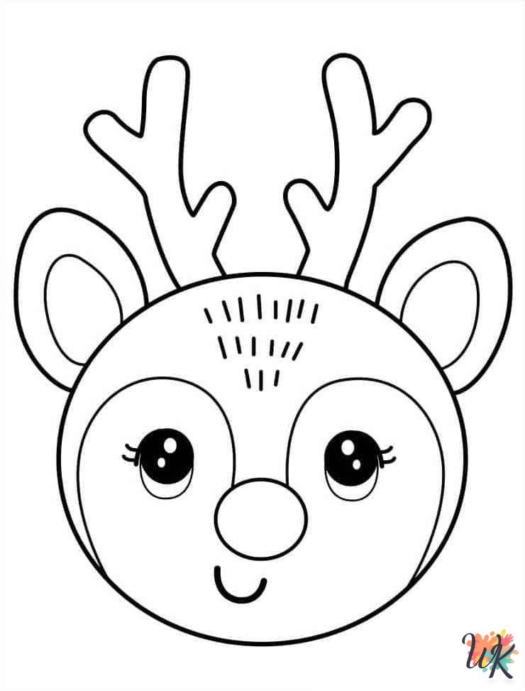 adult Rudolph coloring pages