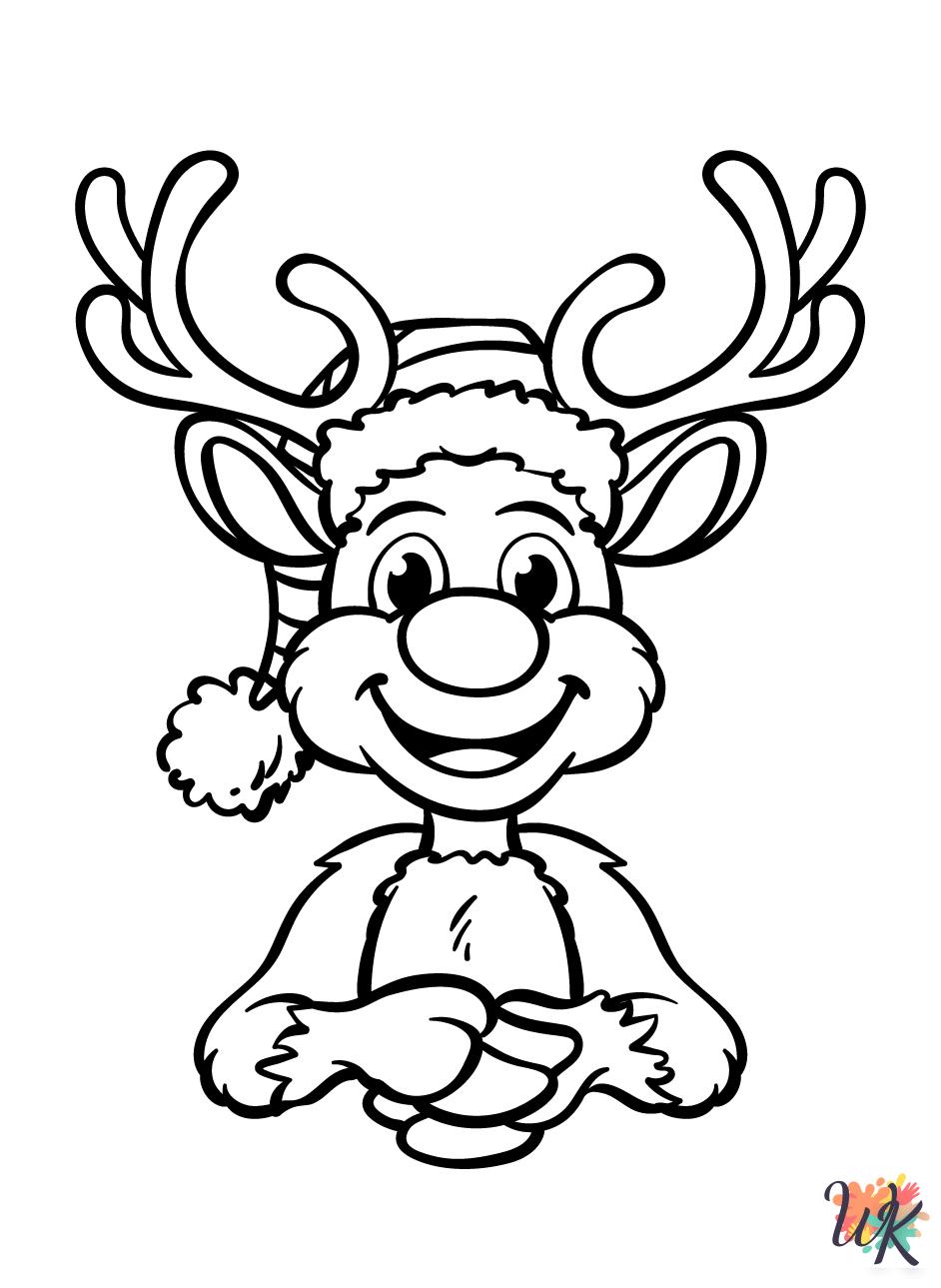 printable Rudolph coloring pages