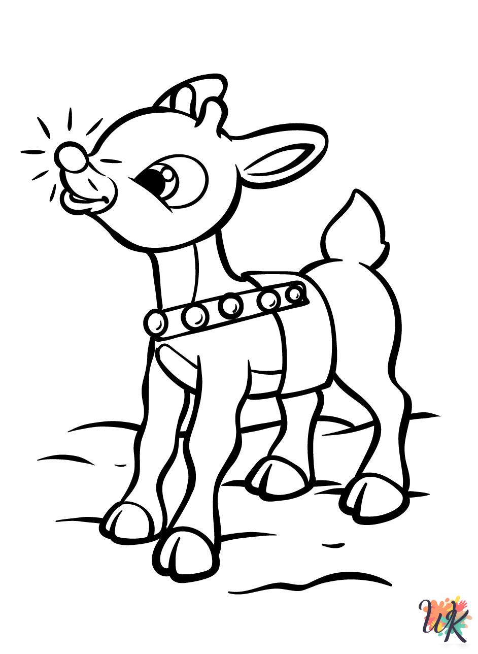 printable coloring pages Rudolph