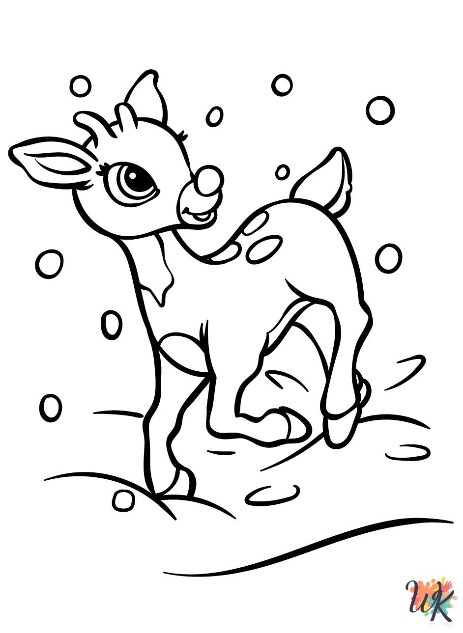 free coloring Rudolph pages