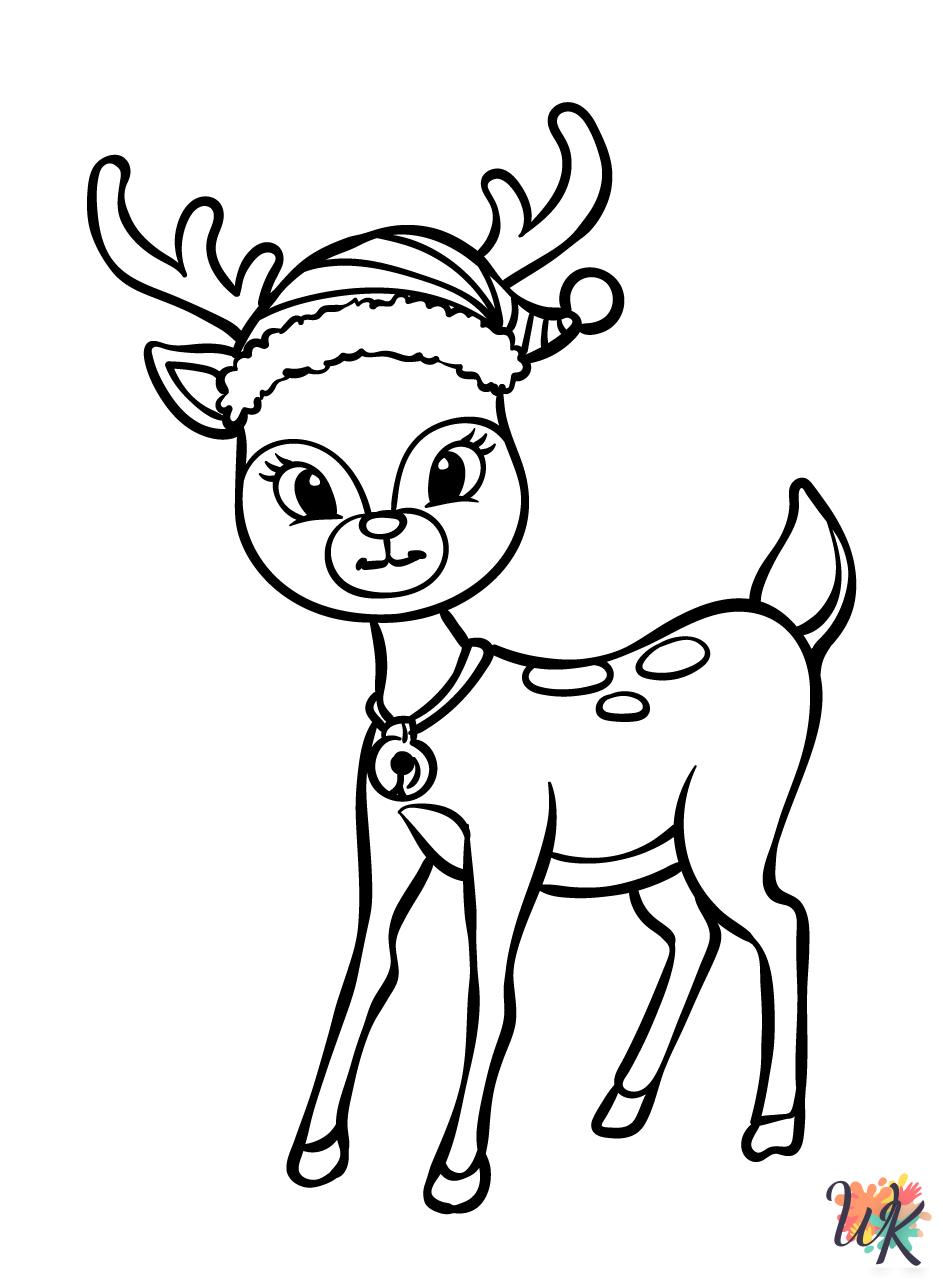 Rudolph coloring book pages