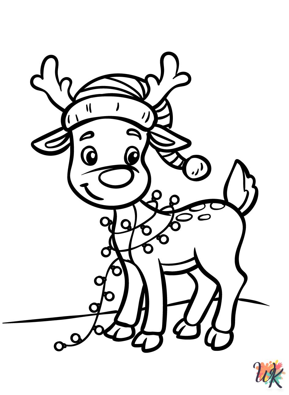 detailed Rudolph coloring pages for adults