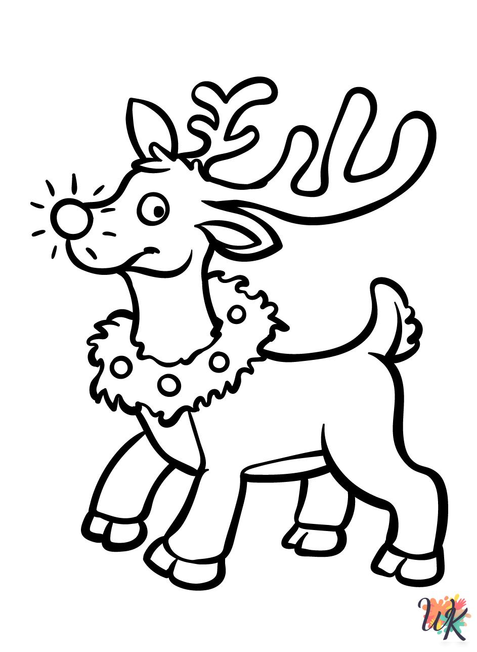 cute Rudolph coloring pages