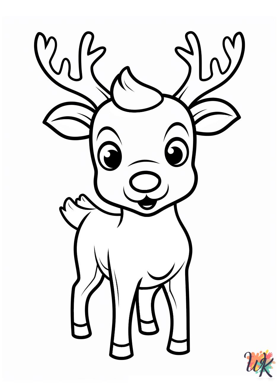 44 Rudolph Coloring Pages For Kids - Fun Wintertime Activity