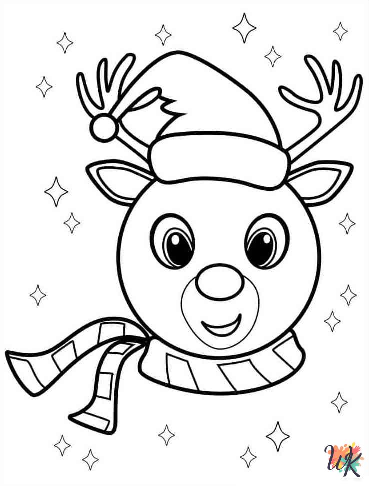 coloring Rudolph pages