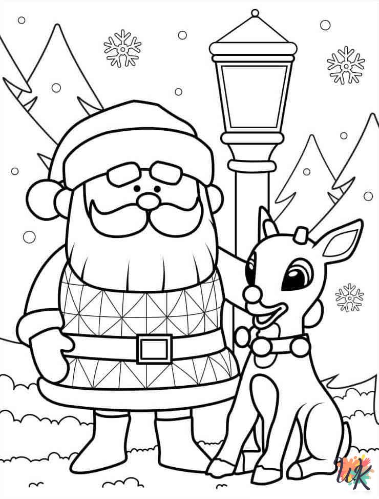 free printable coloring pages Rudolph
