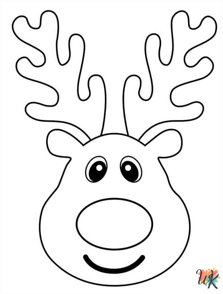 grinch cute Rudolph coloring pages