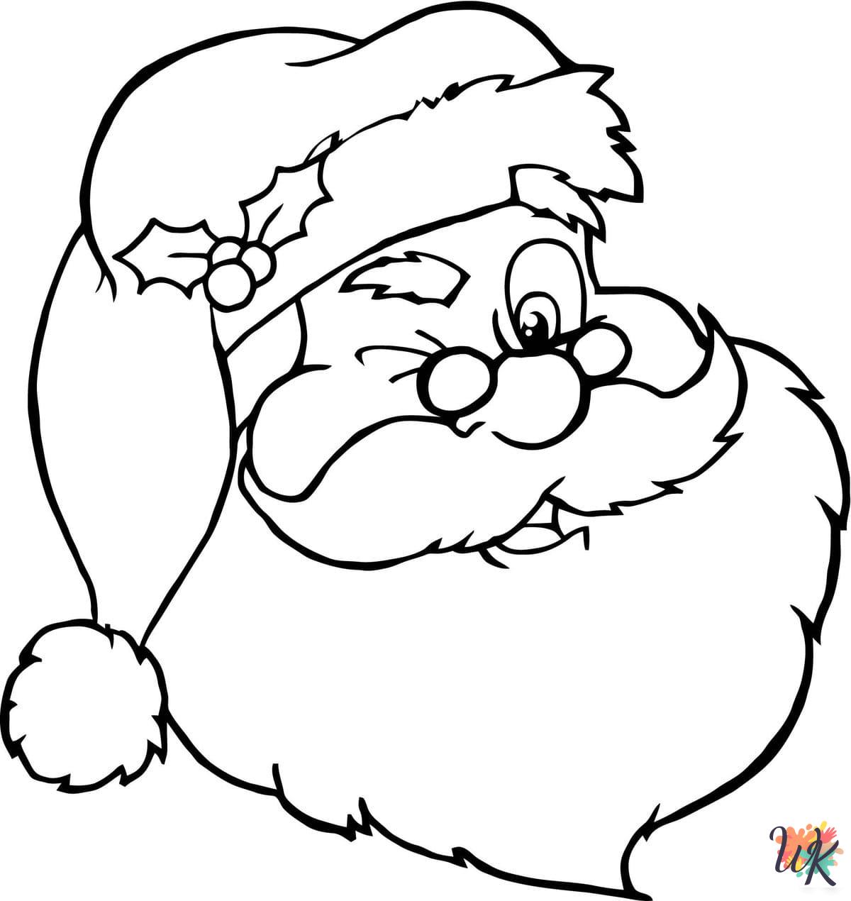 free Santa coloring pages for kids