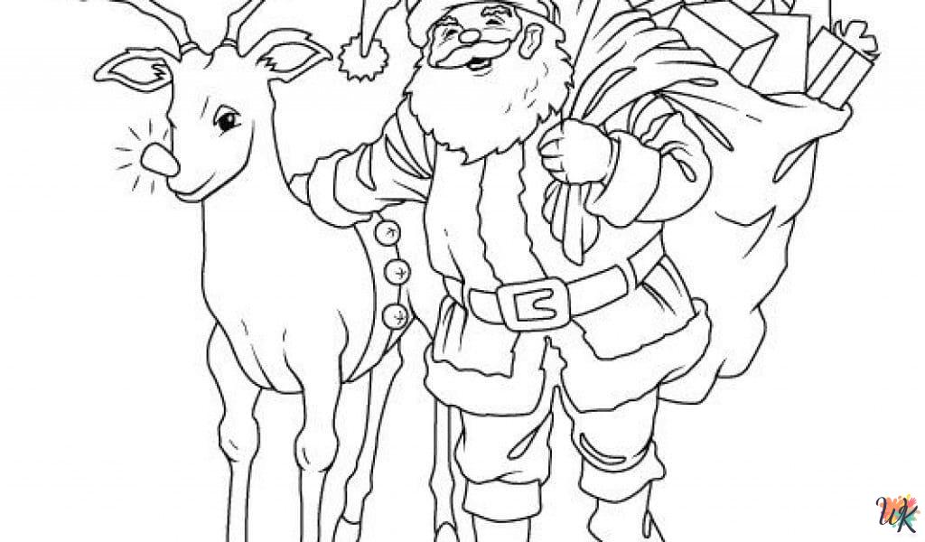 Santa free coloring pages 1