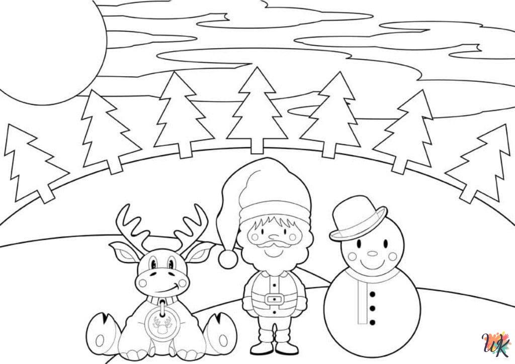 free Santa coloring pages for adults 1