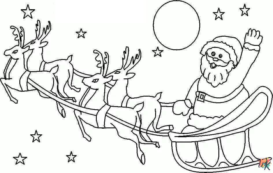 Santa coloring pages pdf