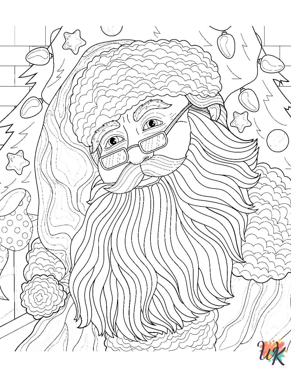 coloring pages for Santa