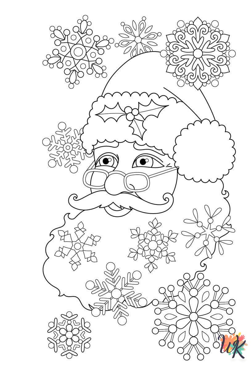 adult Santa coloring pages