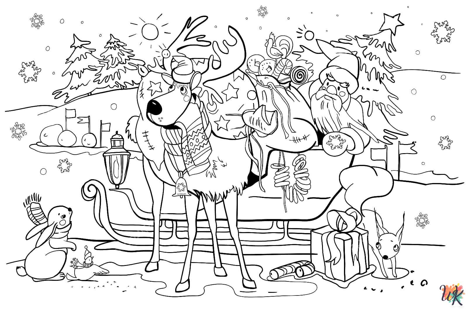free coloring pages Santa
