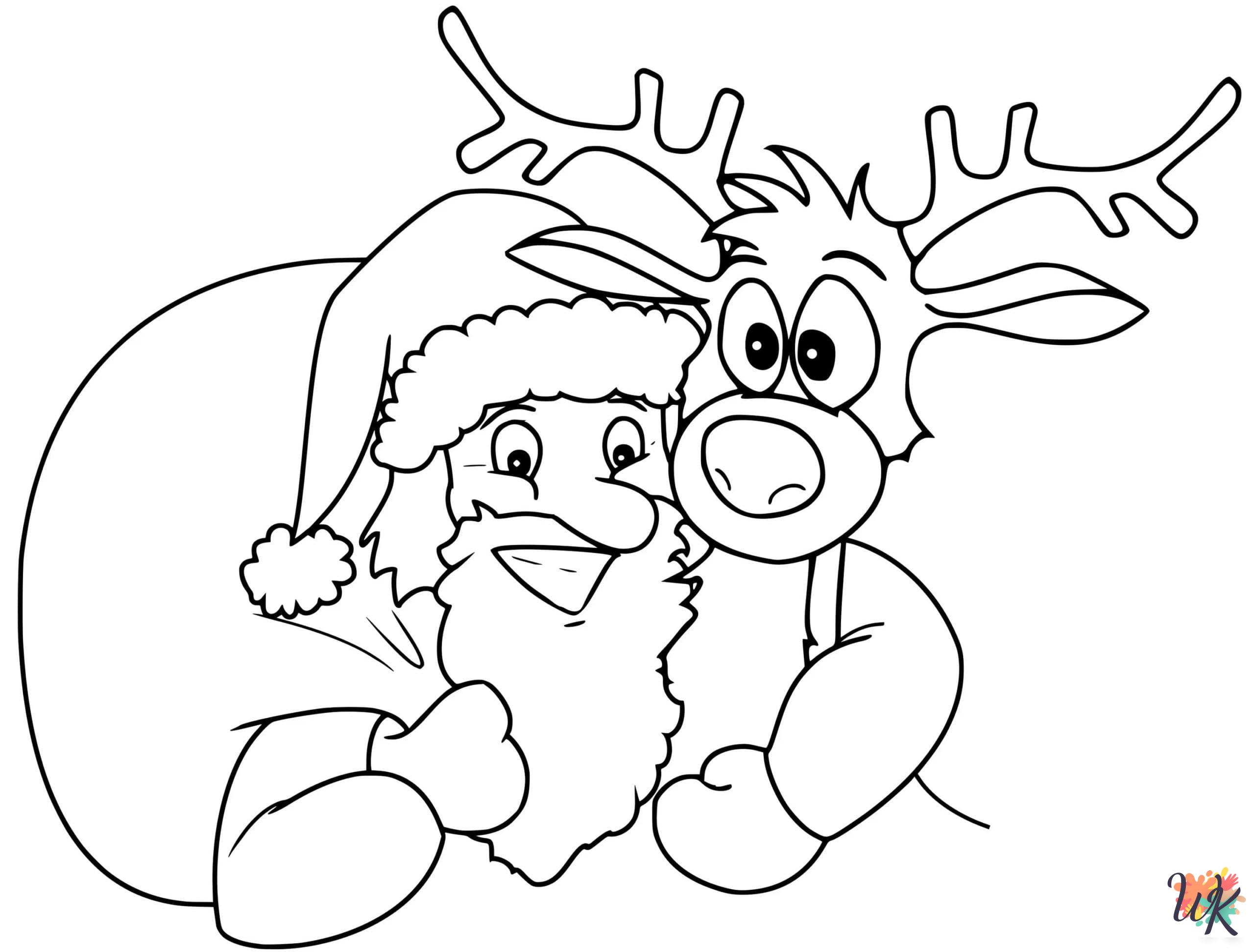 fun Santa coloring pages