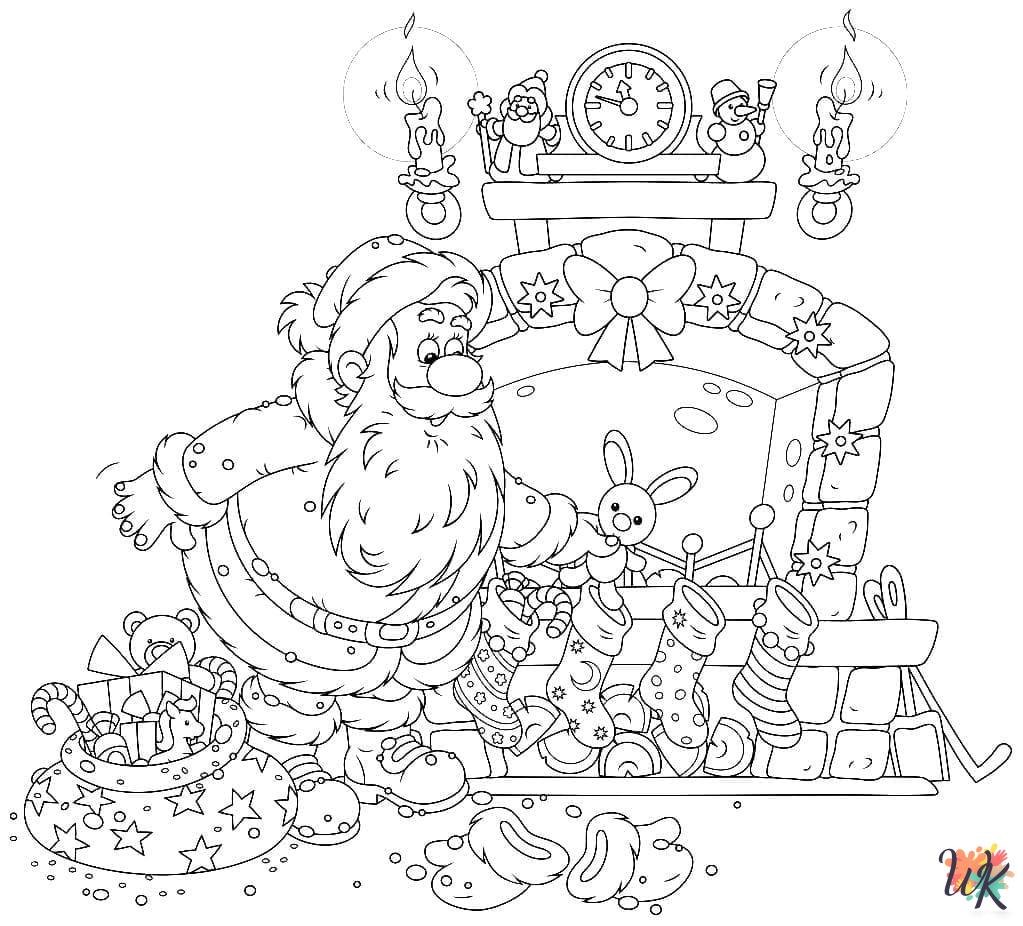 grinch cute Santa coloring pages