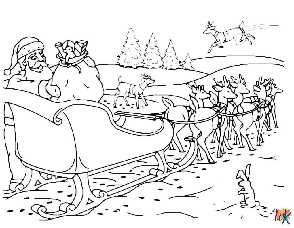 adult coloring pages Santa