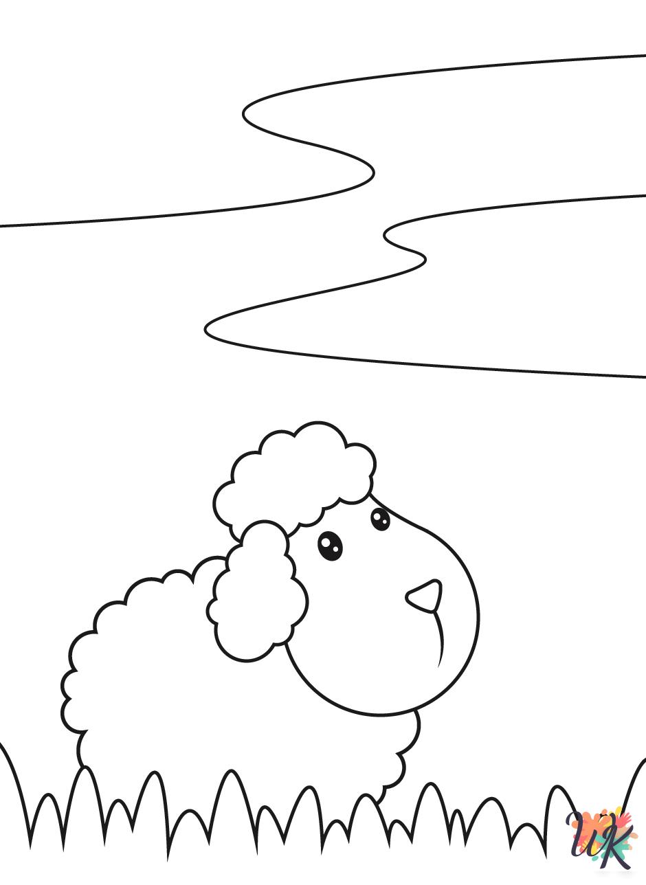 Sheep coloring pages pdf