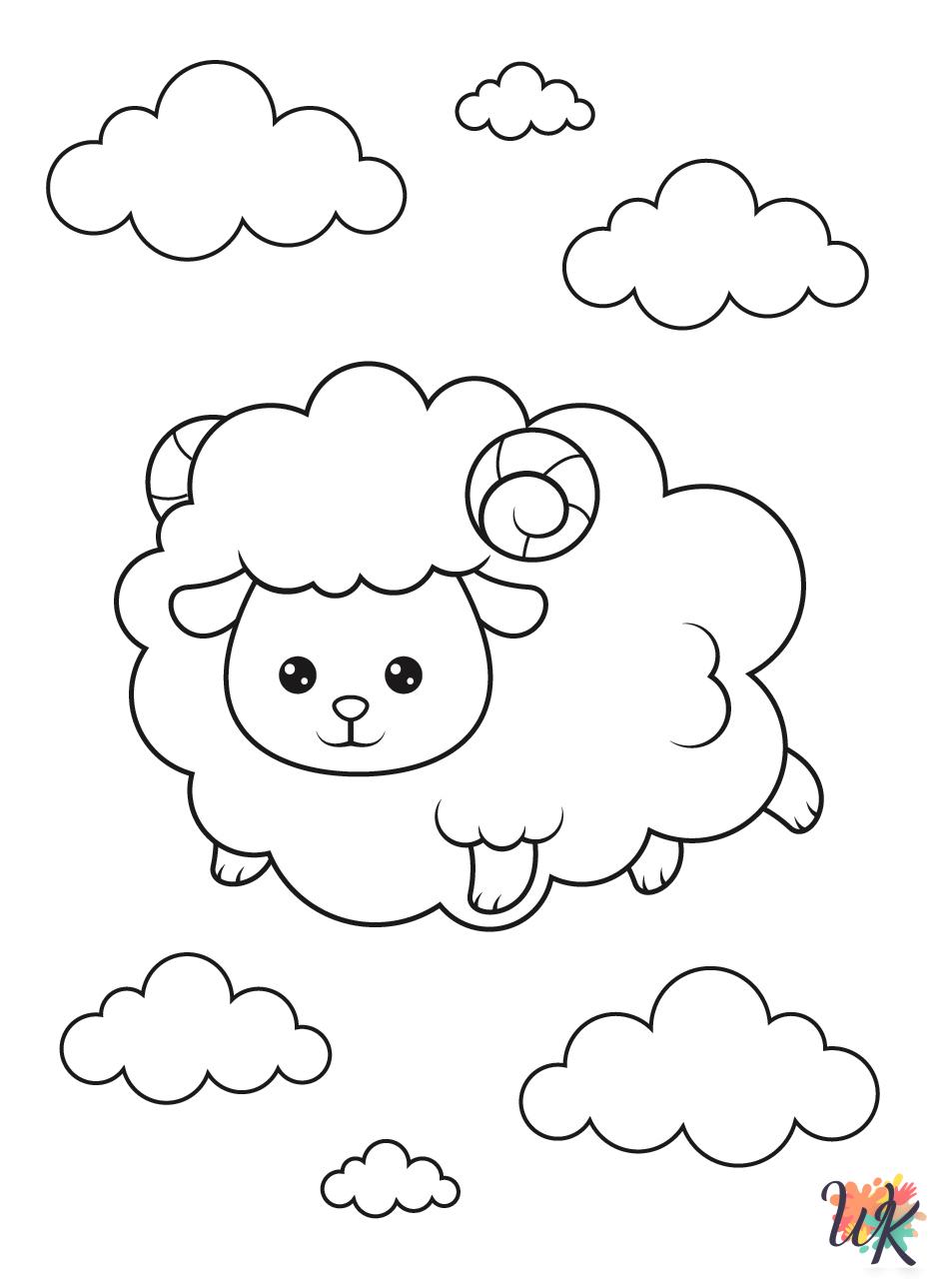 fun Sheep coloring pages