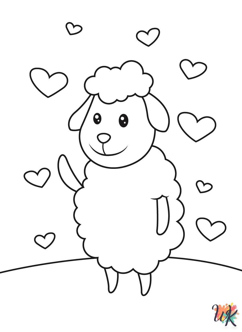free Sheep coloring pages printable