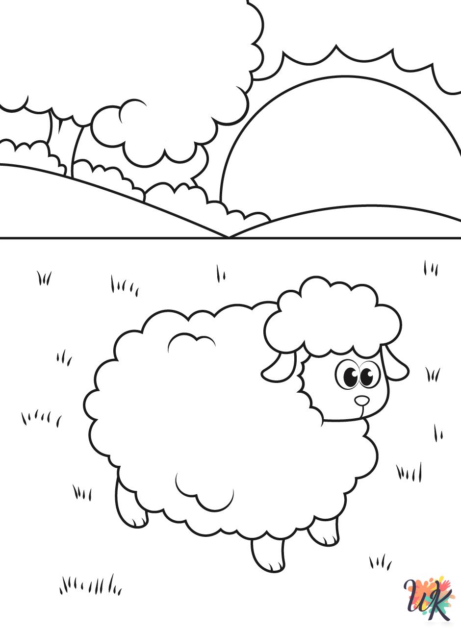 Sheep coloring pages free printable