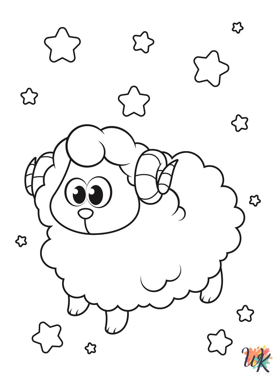 kids Sheep coloring pages