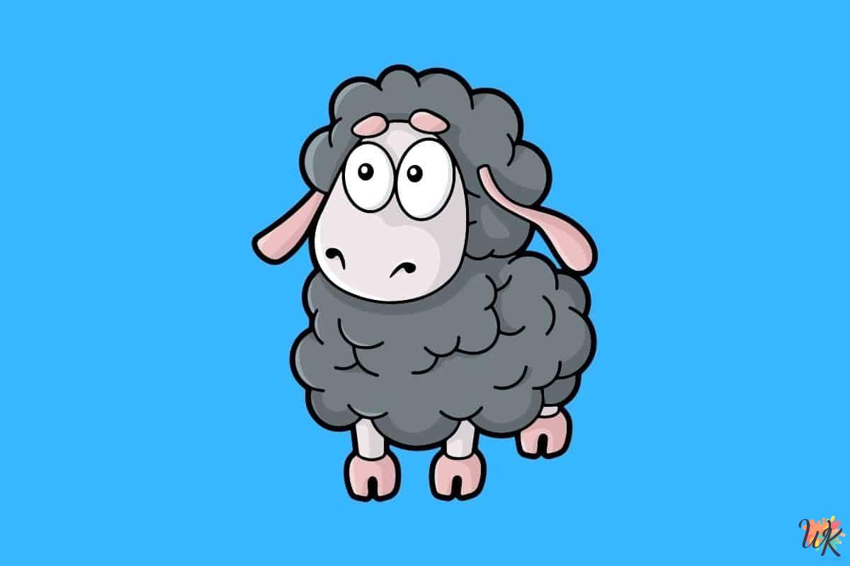 23 Sheep coloring pages