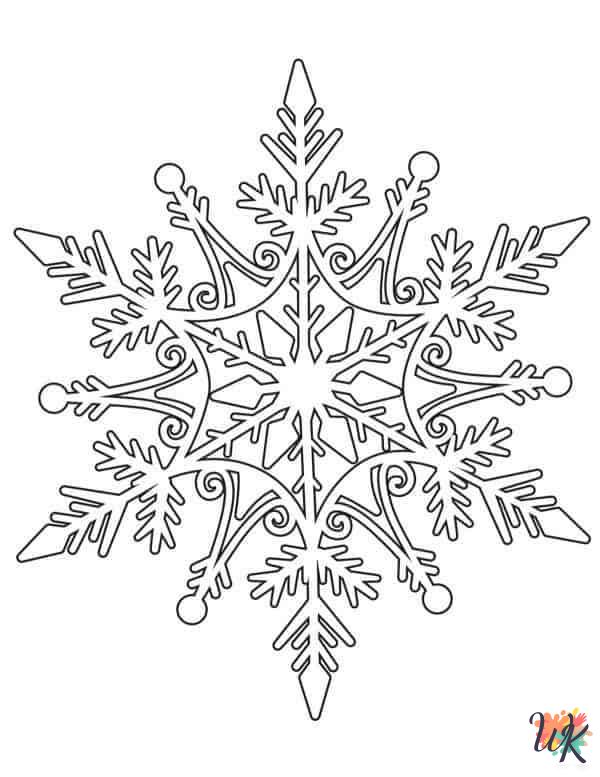 Snowflake printable coloring pages