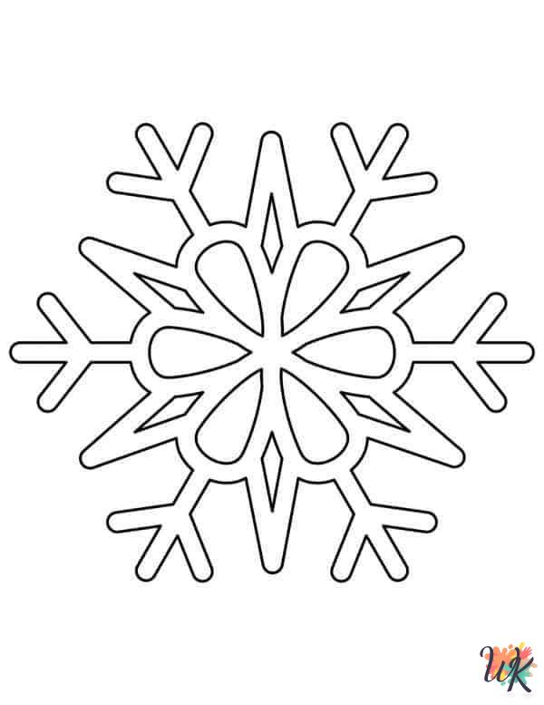 easy cute Winter coloring pages