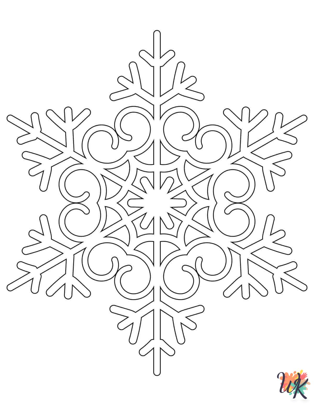 easy Winter coloring pages