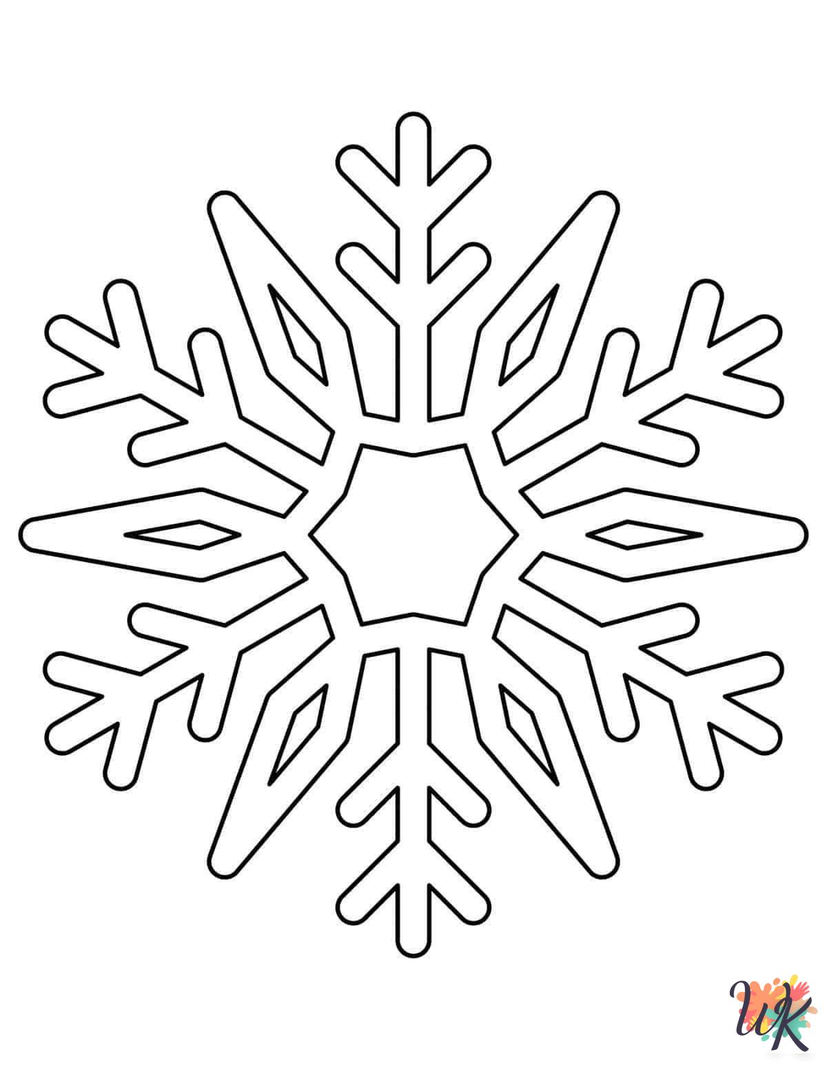 coloring pages printable Snowflake