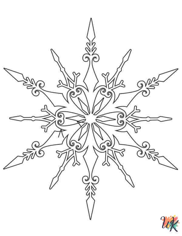free Snowflake coloring pages pdf