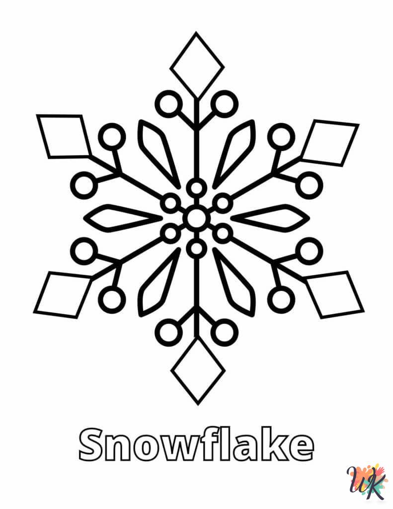 free printable coloring pages Snowflake