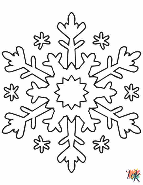 coloring pages for kids Snowflake