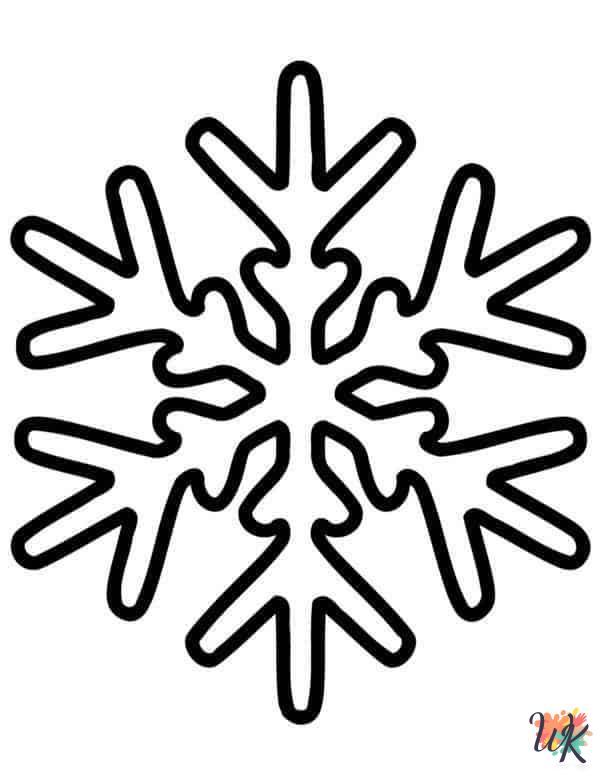 free Snowflake coloring pages pdf