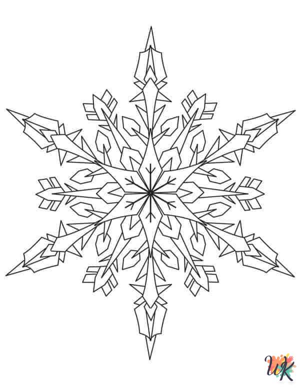 Snowflake coloring pages printable