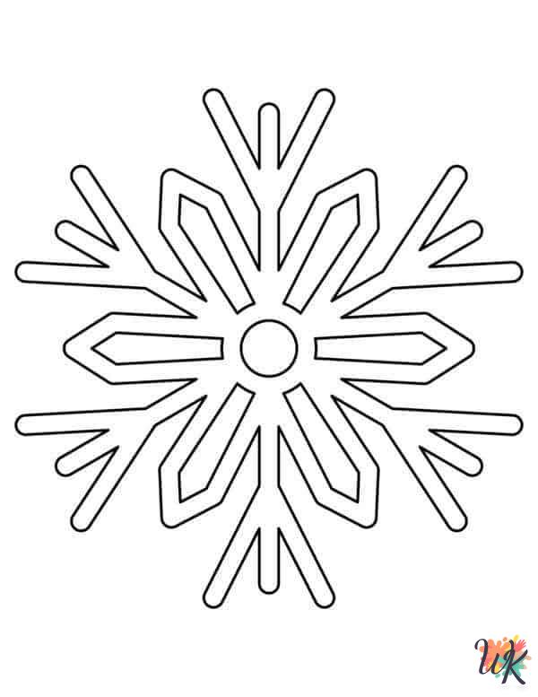 coloring pages printable Snowflake