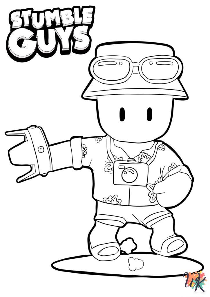 Stumble Guys coloring pages easy