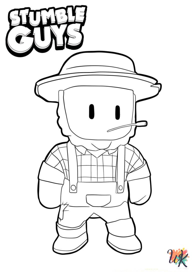 Stumble Guys coloring pages for adults