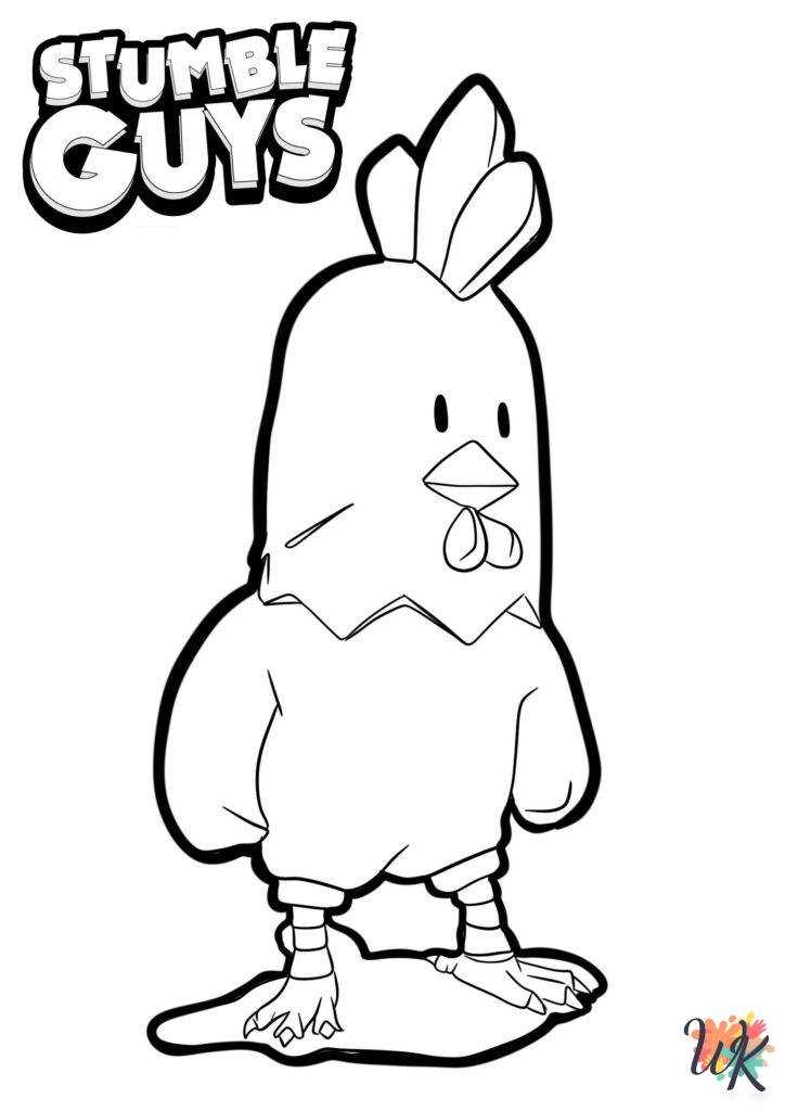Stumble Guys printable coloring pages