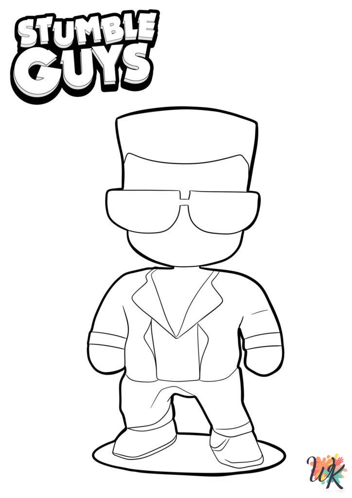 hard Stumble Guys coloring pages
