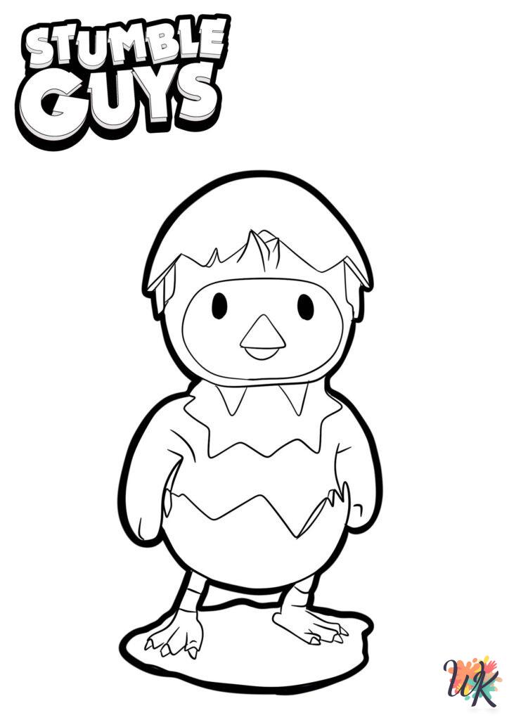 detailed Stumble Guys coloring pages for adults