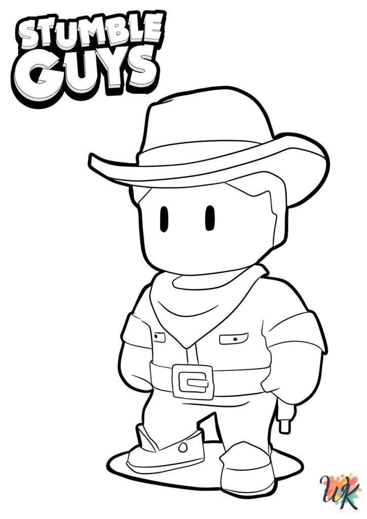 Stumble Guys coloring pages for preschoolers