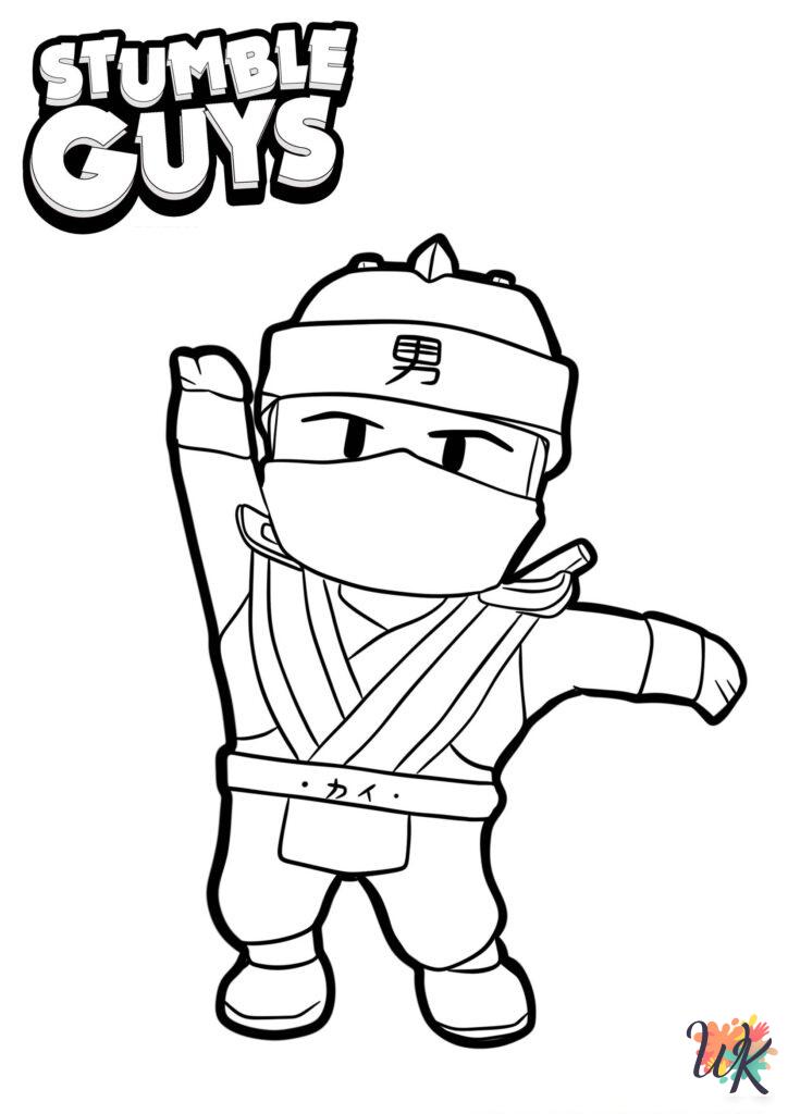 detailed Stumble Guys coloring pages