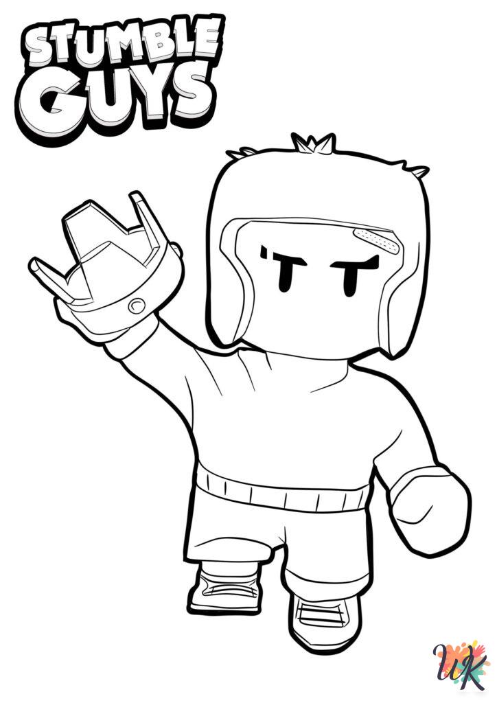 free full size printable Stumble Guys coloring pages for adults pdf 2