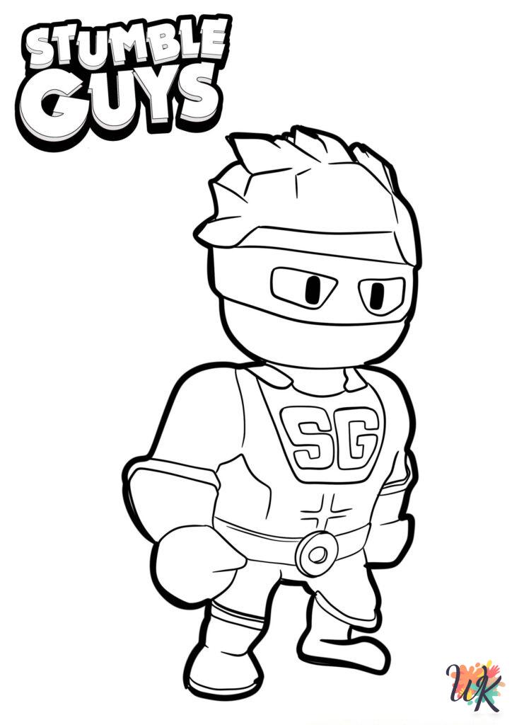 Stumble Guys ornament coloring pages
