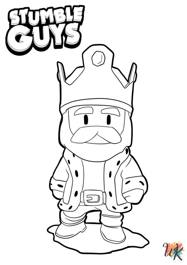 preschool Stumble Guys coloring pages