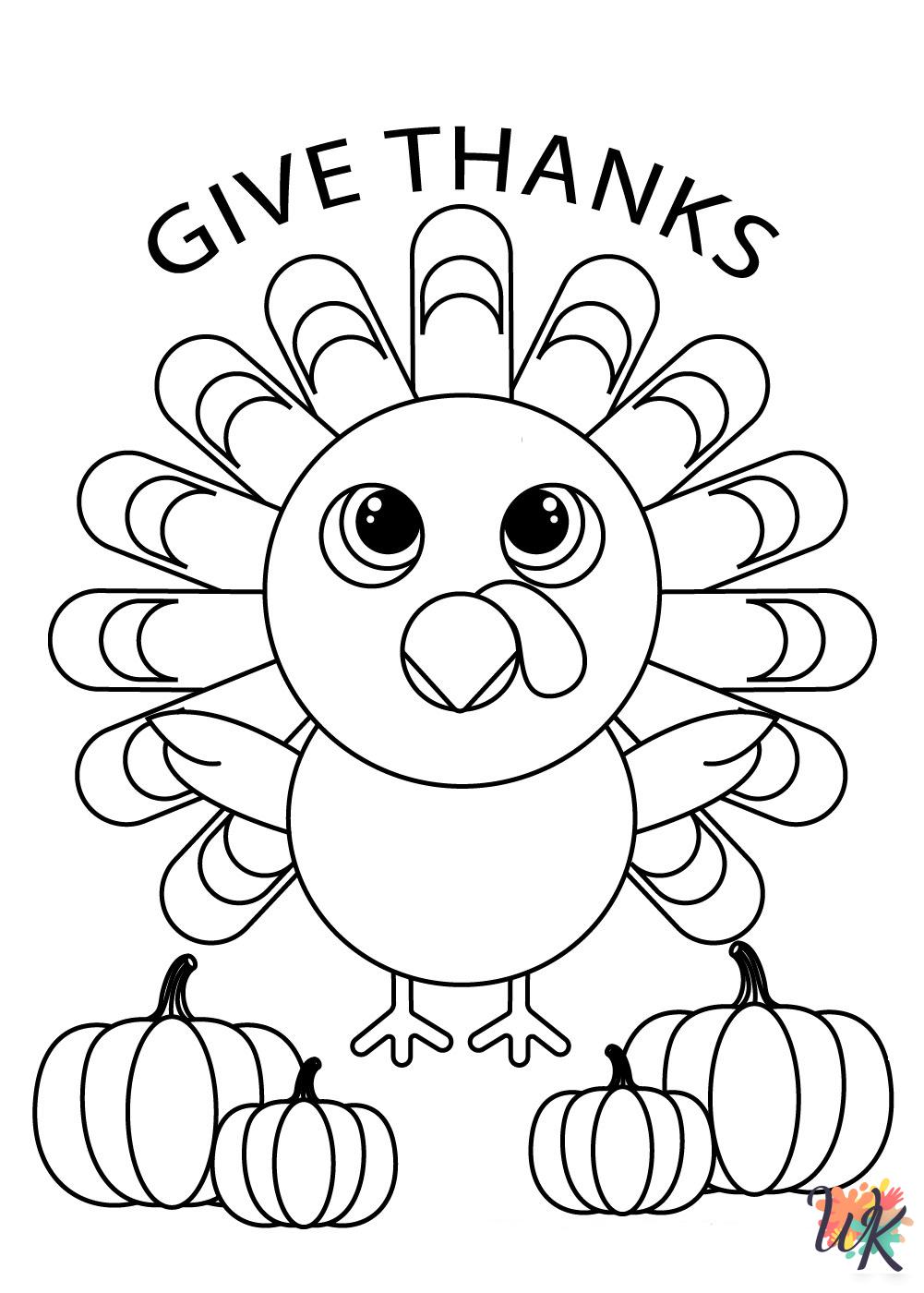 Thanksgiving coloring pages for adults pdf