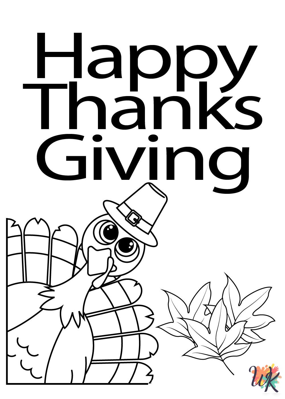 free printable Thanksgiving coloring pages for adults