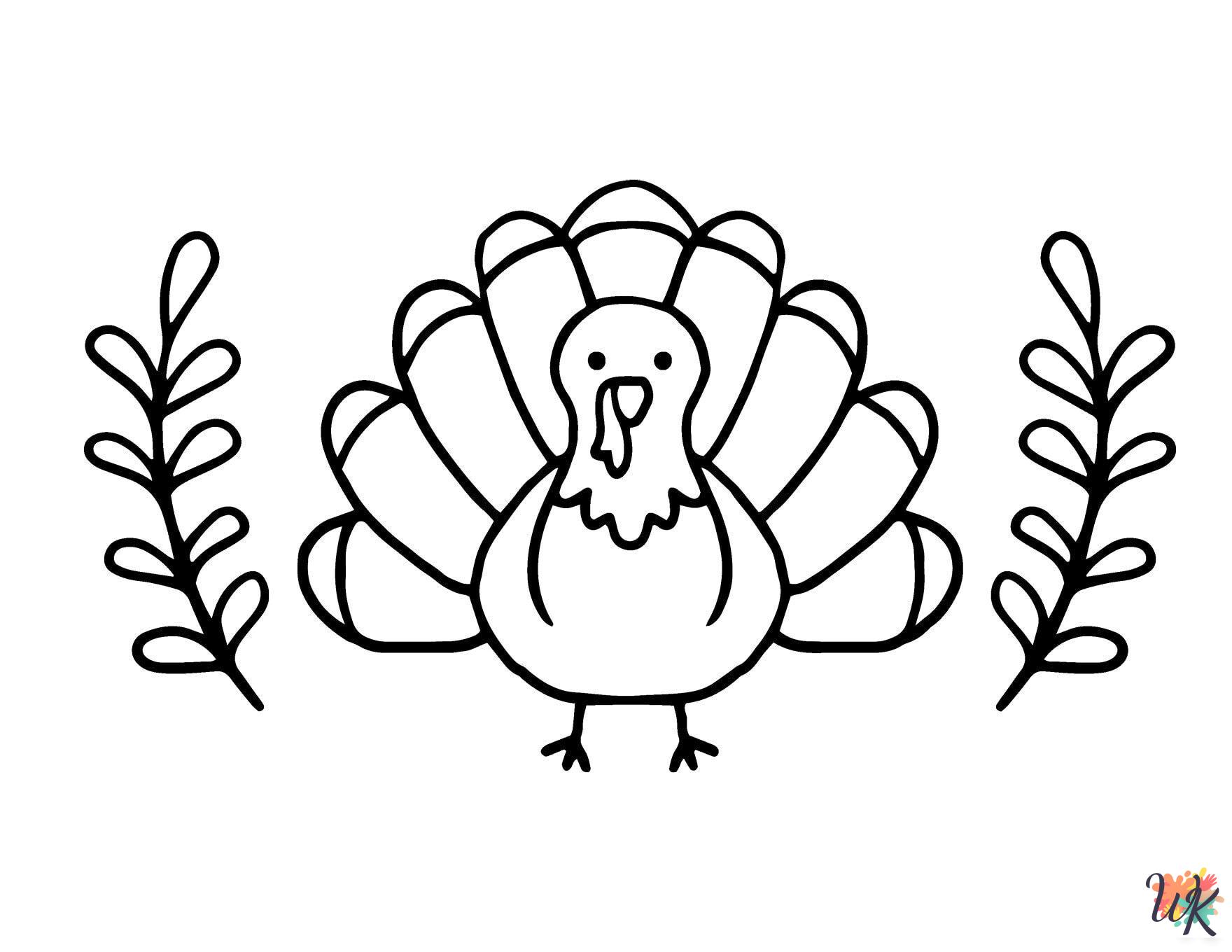 free Thanksgiving tree coloring pages